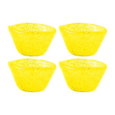 Glass Dinnerware dia.3.25" h:2" 4 oz. Round Yellow Glass Ramekin (Set of 4)